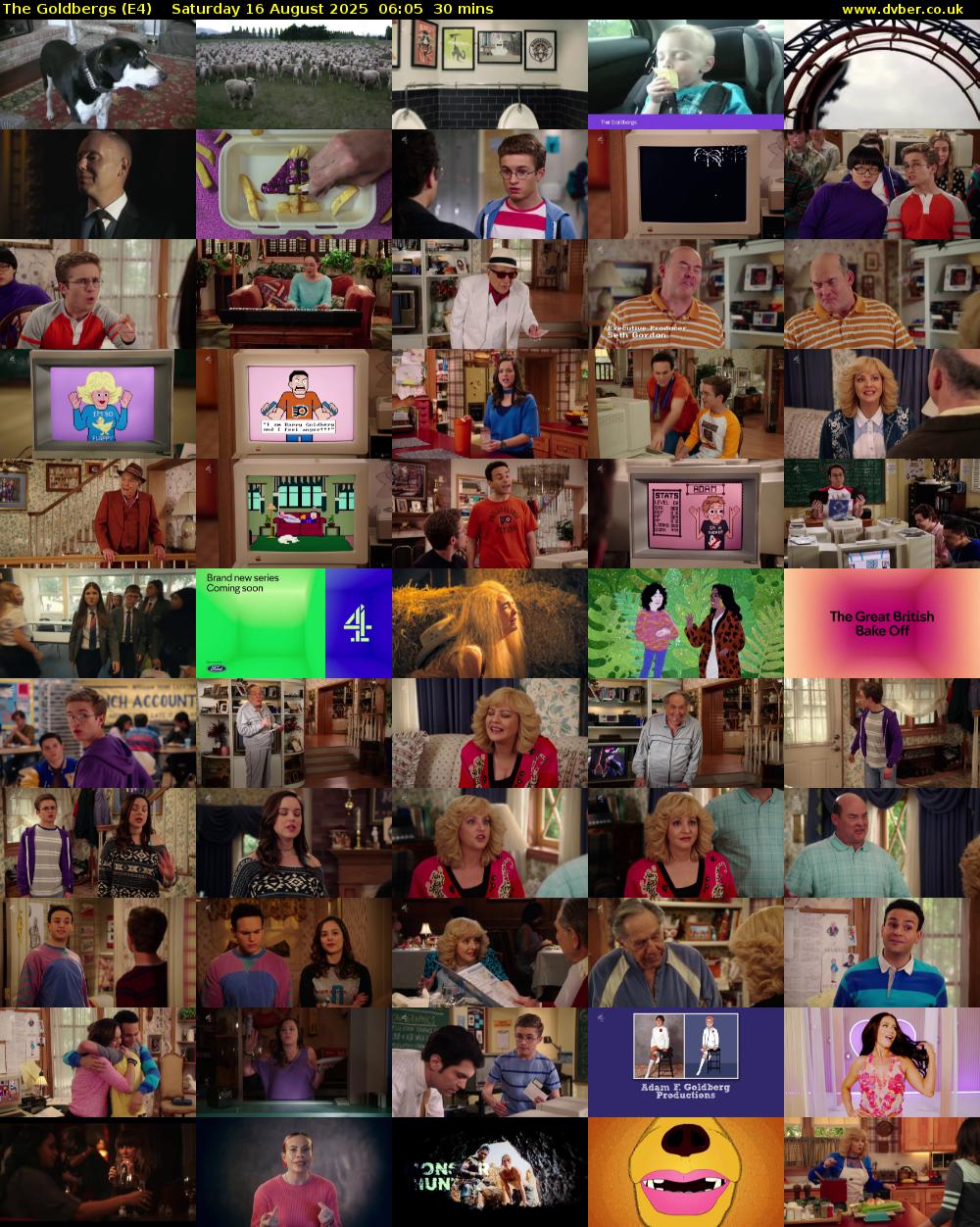 The Goldbergs (E4) Saturday 16 August 2025 06:05 - 06:35