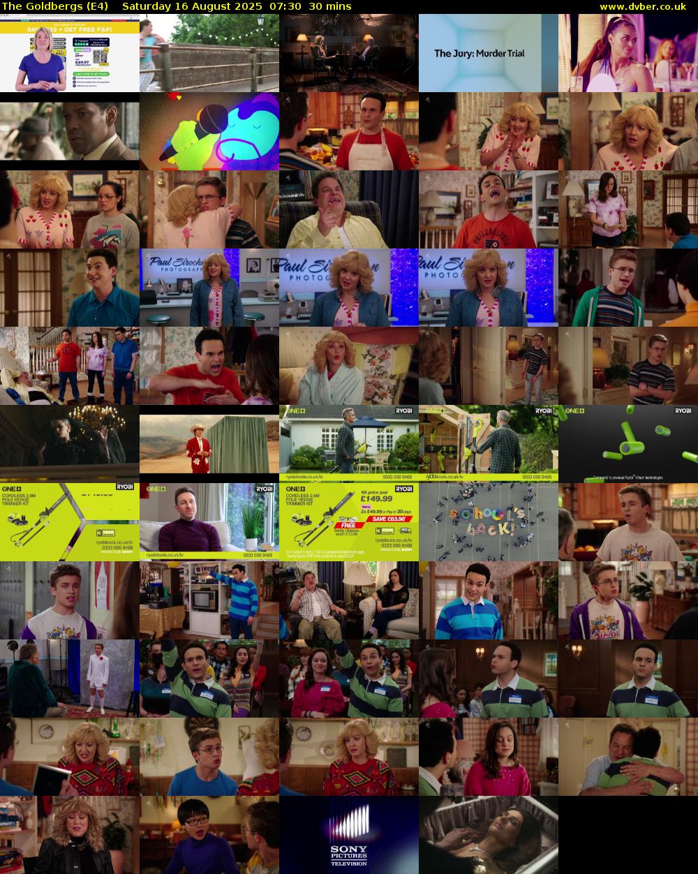 The Goldbergs (E4) Saturday 16 August 2025 07:30 - 08:00