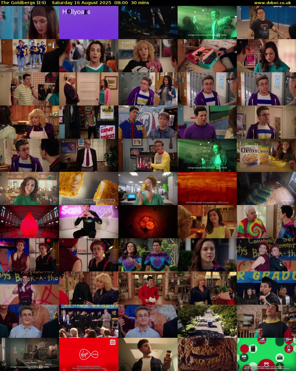 The Goldbergs (E4) Saturday 16 August 2025 08:00 - 08:30
