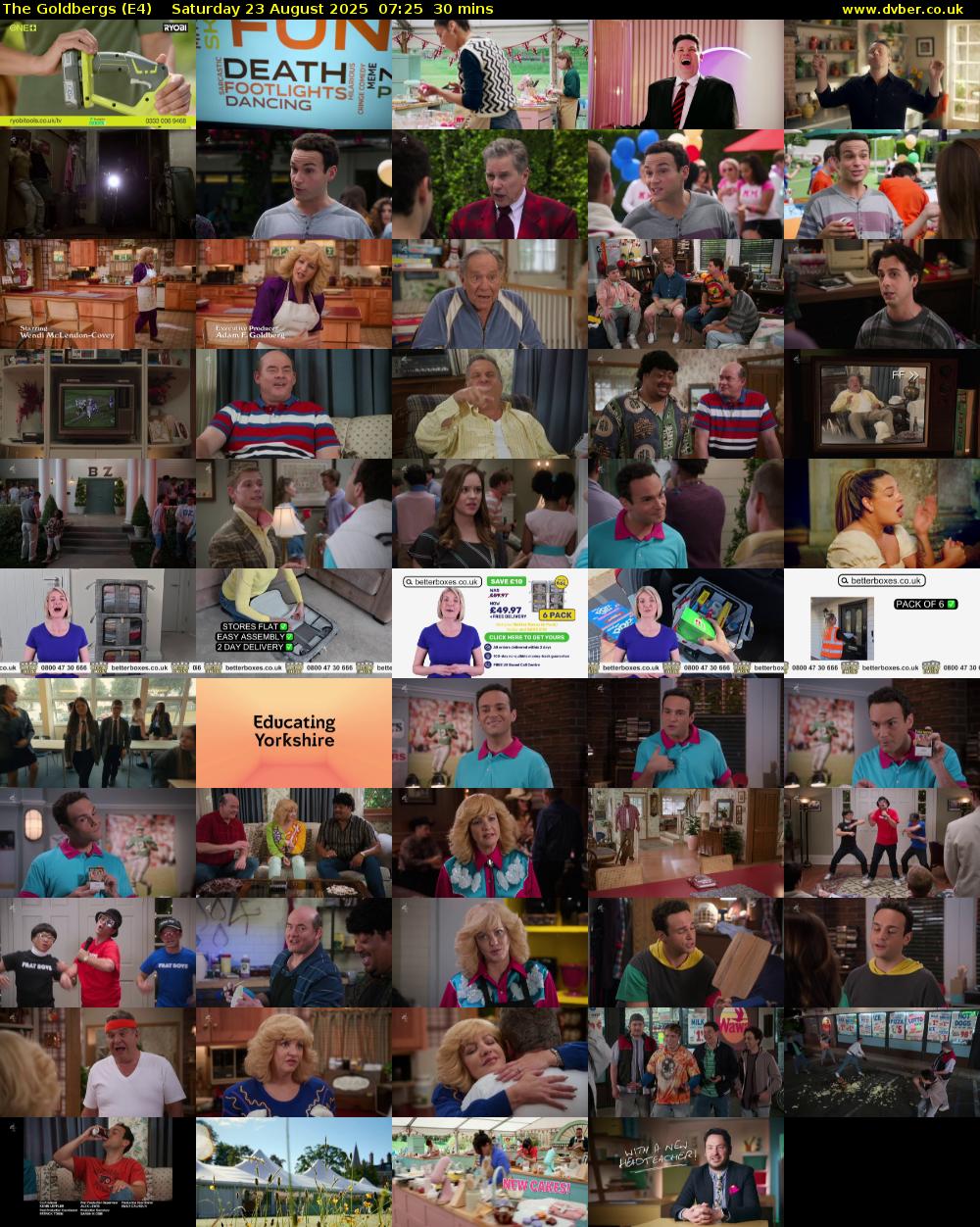 The Goldbergs (E4) Saturday 23 August 2025 07:25 - 07:55