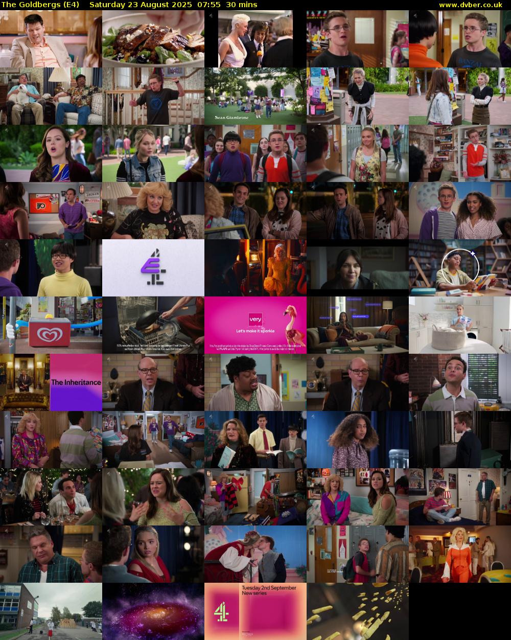 The Goldbergs (E4) Saturday 23 August 2025 07:55 - 08:25