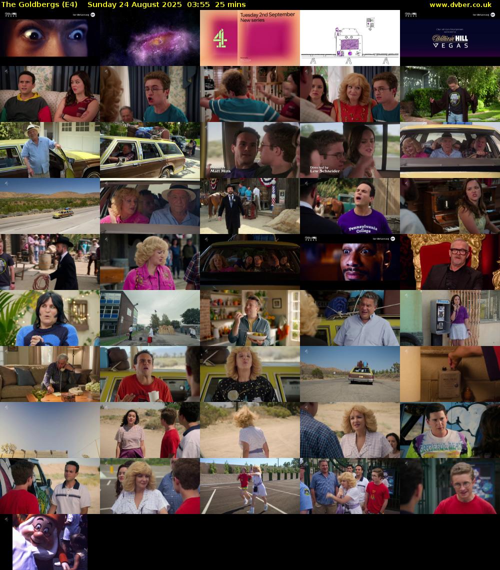 The Goldbergs (E4) Sunday 24 August 2025 03:55 - 04:20