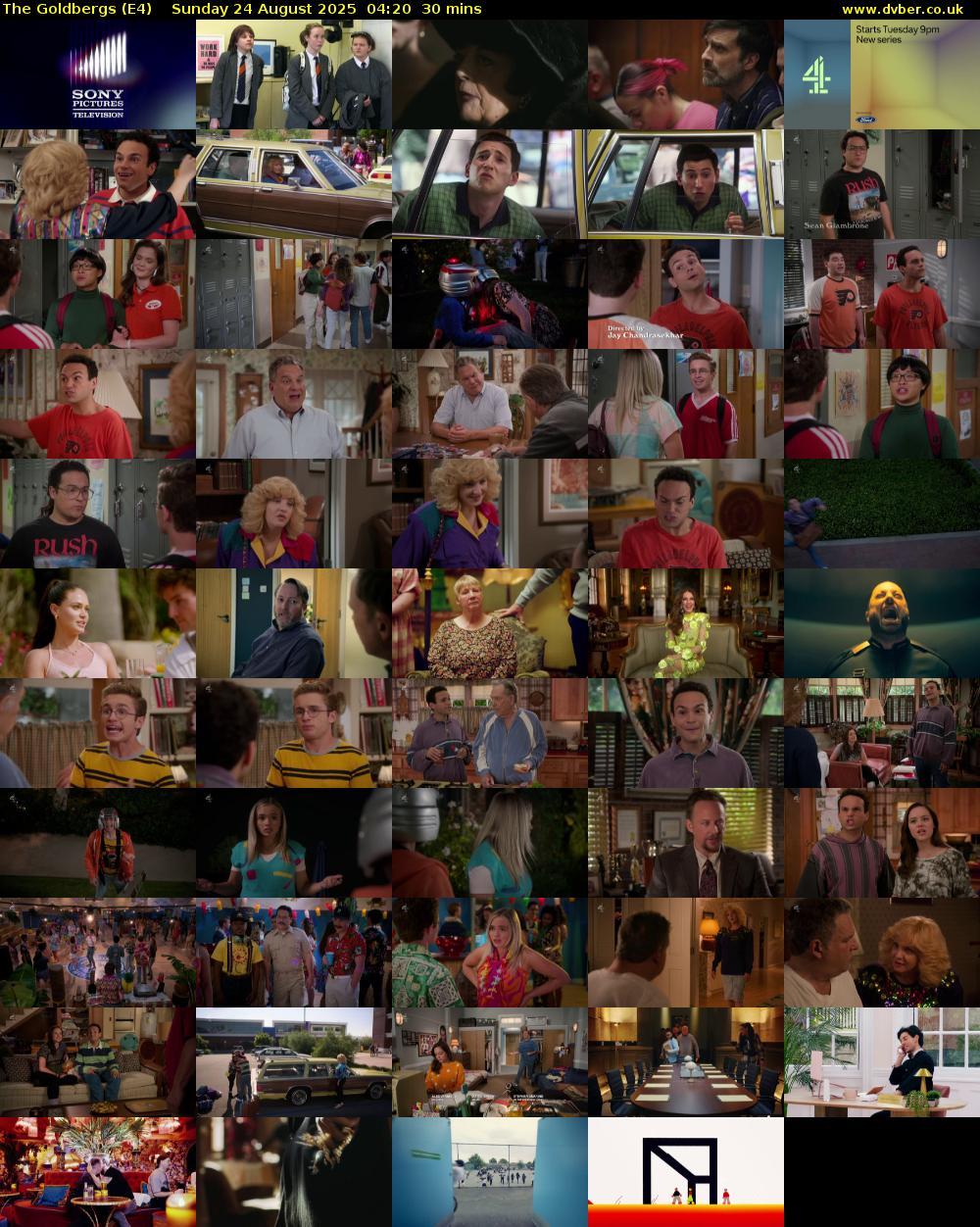 The Goldbergs (E4) Sunday 24 August 2025 04:20 - 04:50