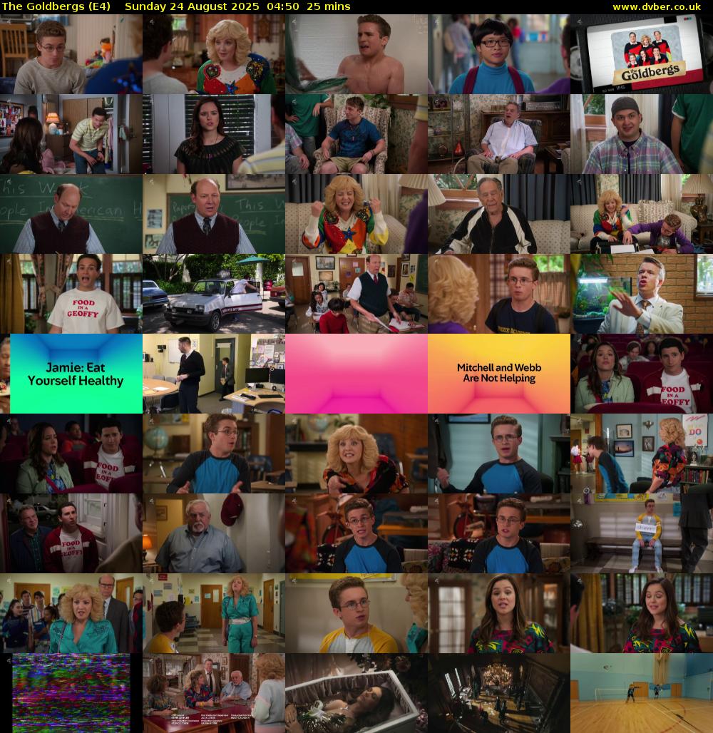The Goldbergs (E4) Sunday 24 August 2025 04:50 - 05:15