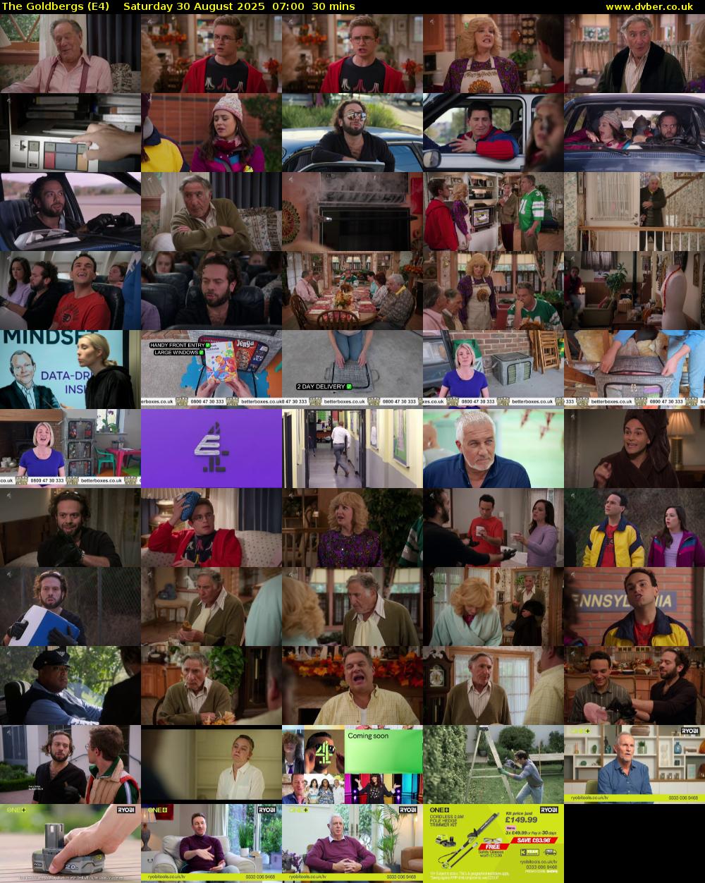 The Goldbergs (E4) Saturday 30 August 2025 07:00 - 07:30