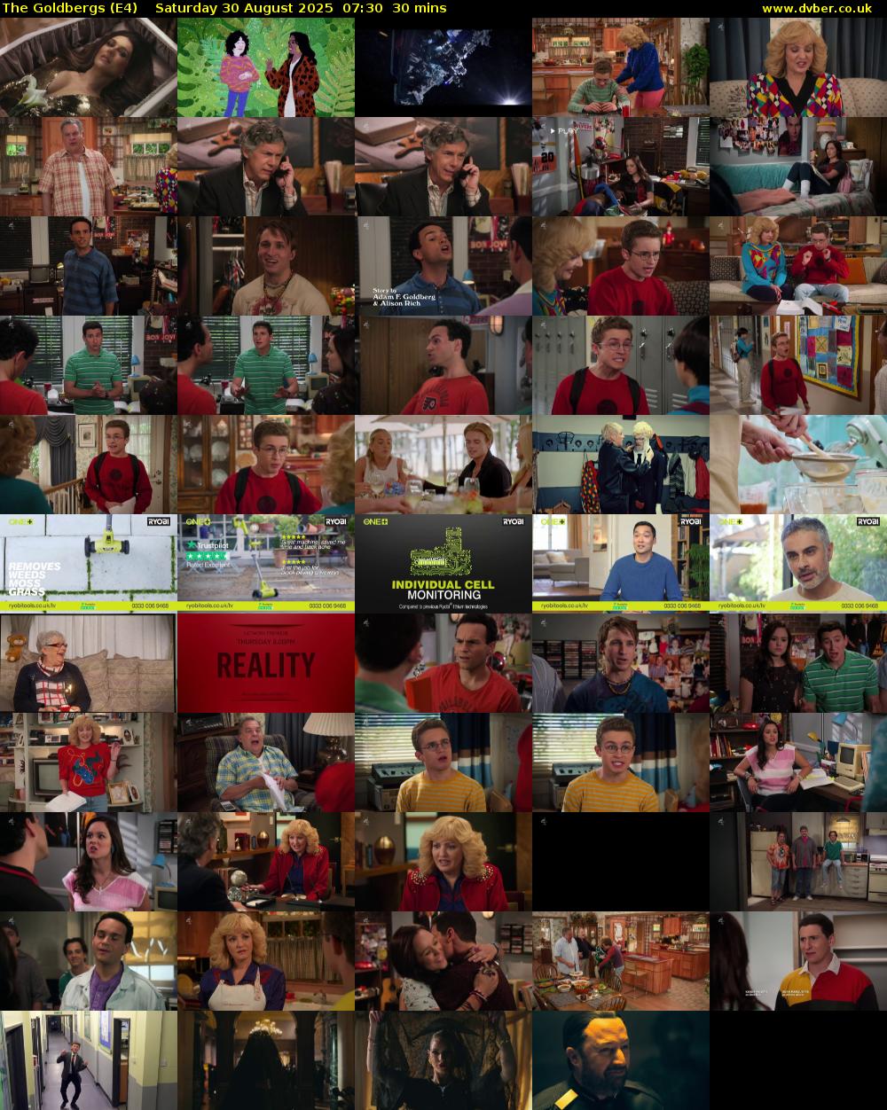 The Goldbergs (E4) Saturday 30 August 2025 07:30 - 08:00