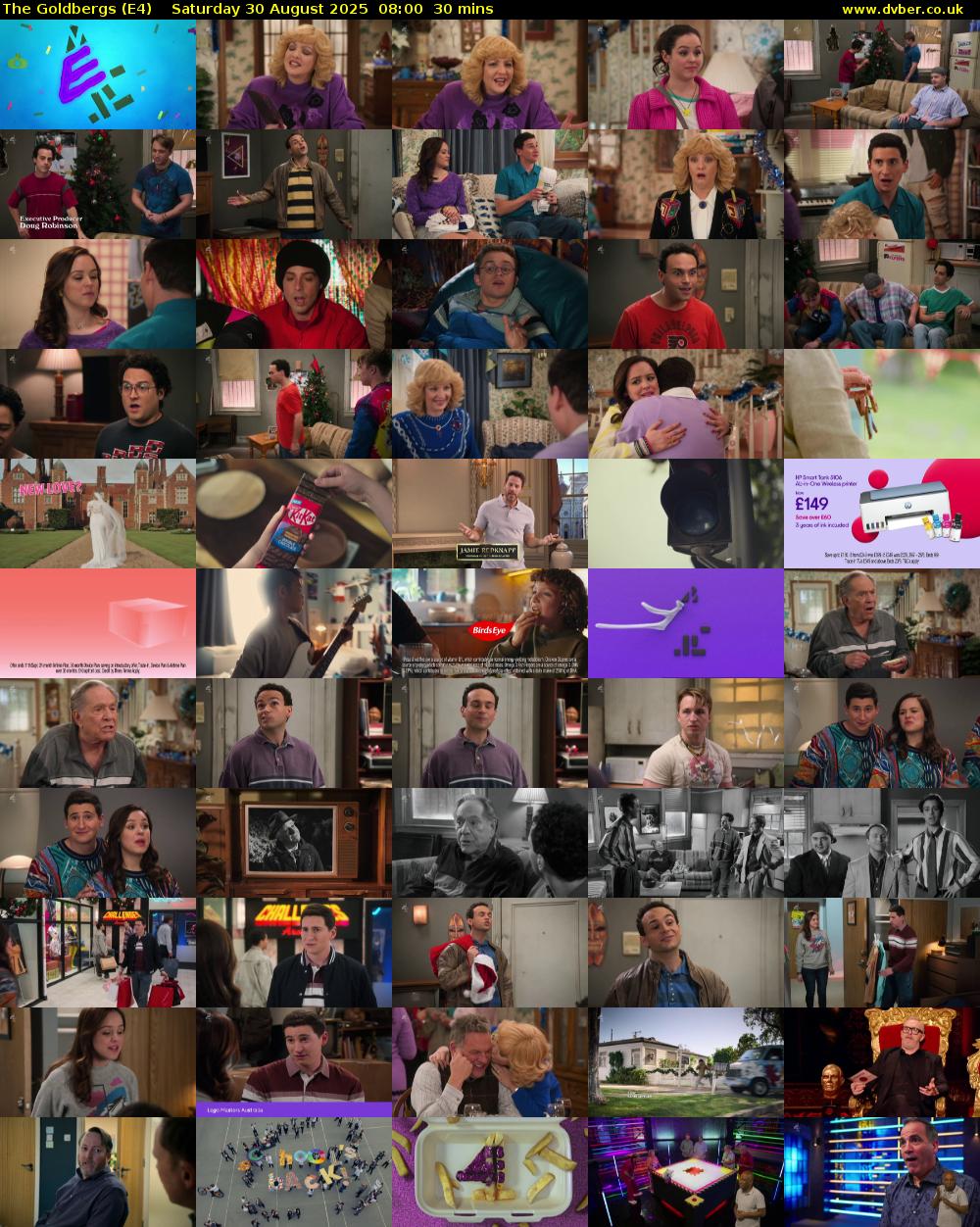 The Goldbergs (E4) Saturday 30 August 2025 08:00 - 08:30