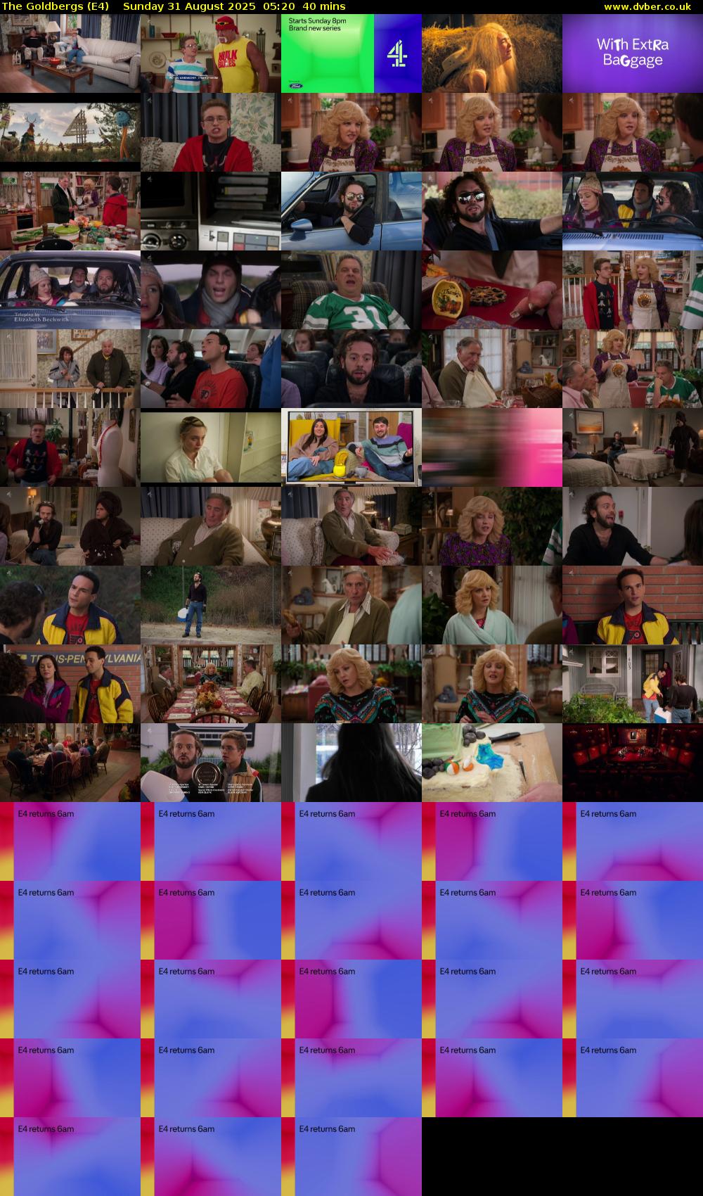 The Goldbergs (E4) Sunday 31 August 2025 05:20 - 06:00