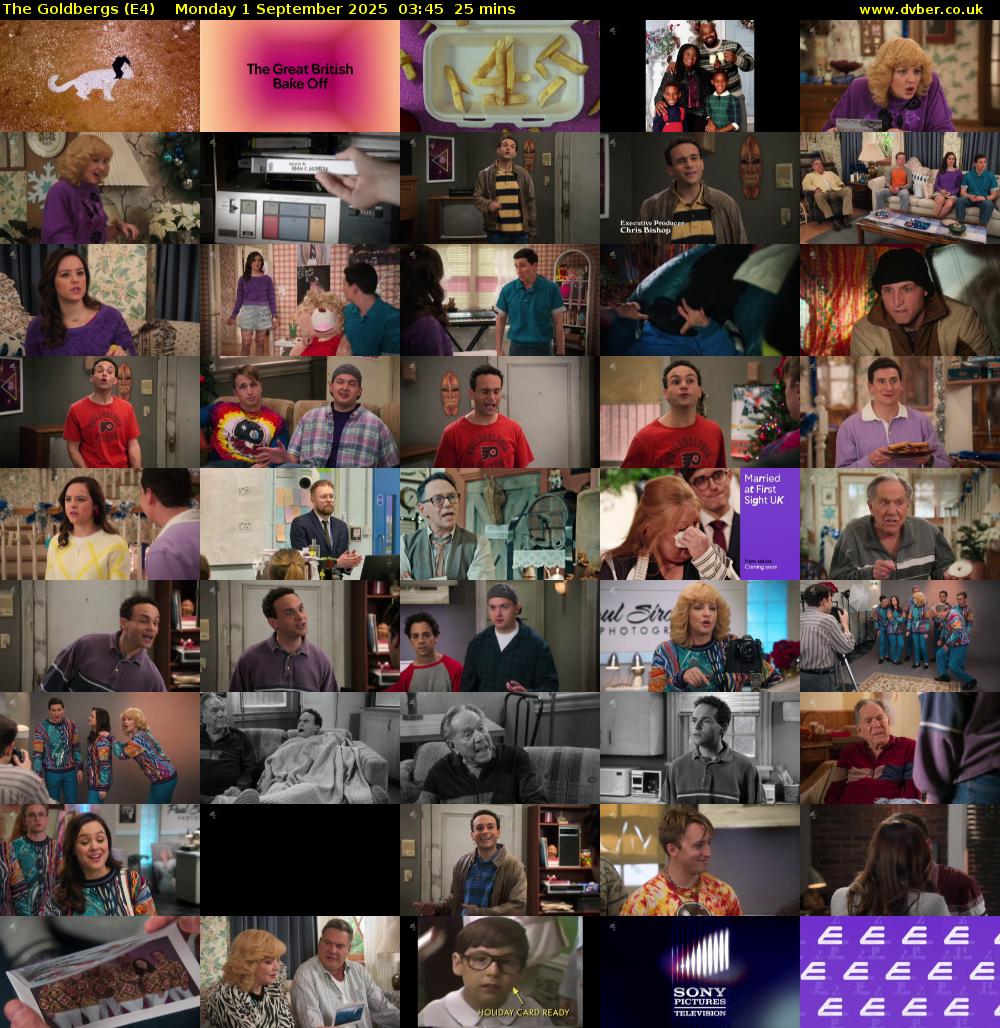 The Goldbergs (E4) Monday 1 September 2025 03:45 - 04:10