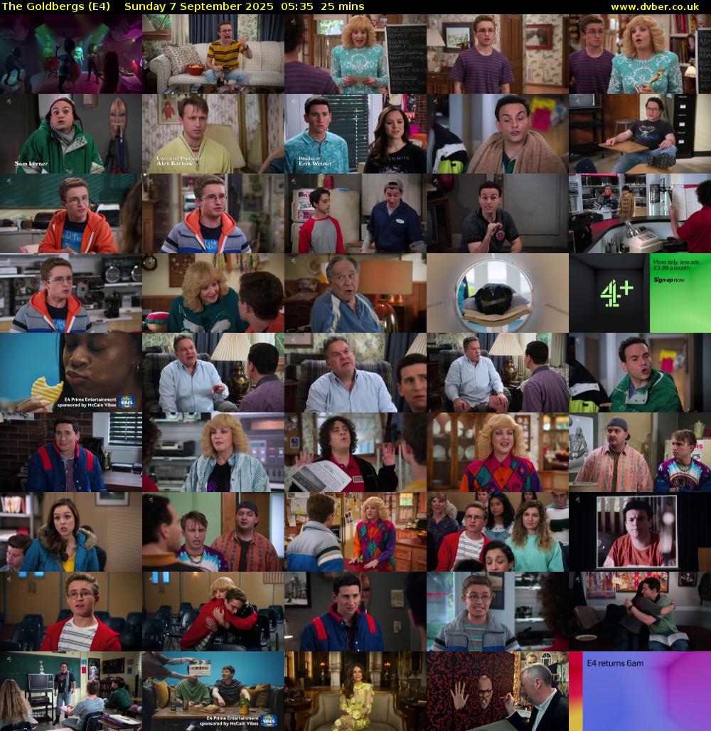 The Goldbergs (E4) Sunday 7 September 2025 05:35 - 06:00