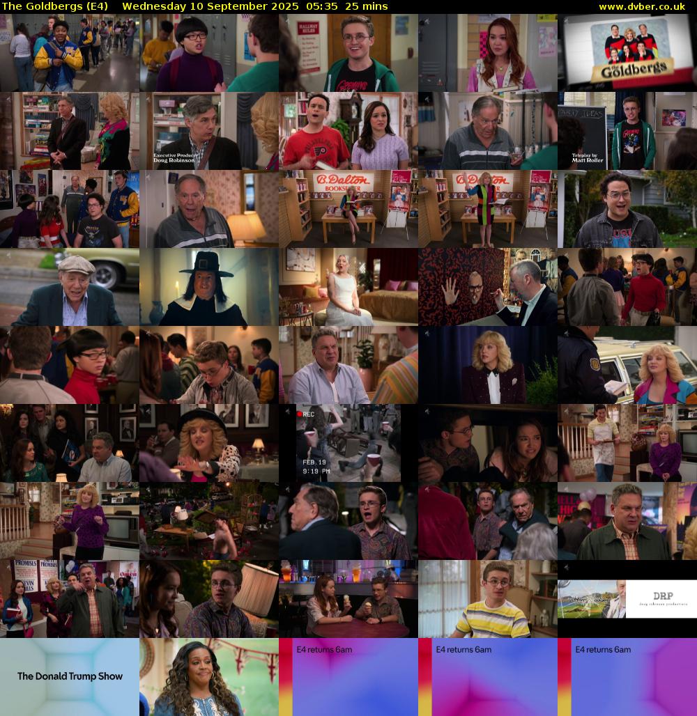 The Goldbergs (E4) Wednesday 10 September 2025 05:35 - 06:00