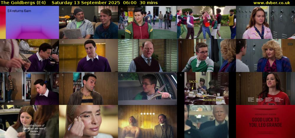 The Goldbergs (E4) Saturday 13 September 2025 06:00 - 06:30