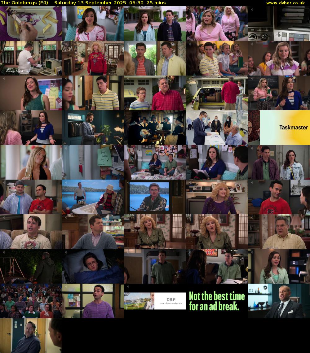 The Goldbergs (E4) Saturday 13 September 2025 06:30 - 06:55
