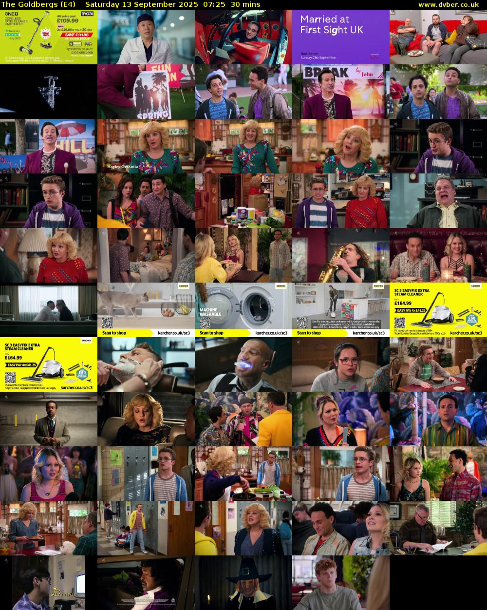 The Goldbergs (E4) Saturday 13 September 2025 07:25 - 07:55