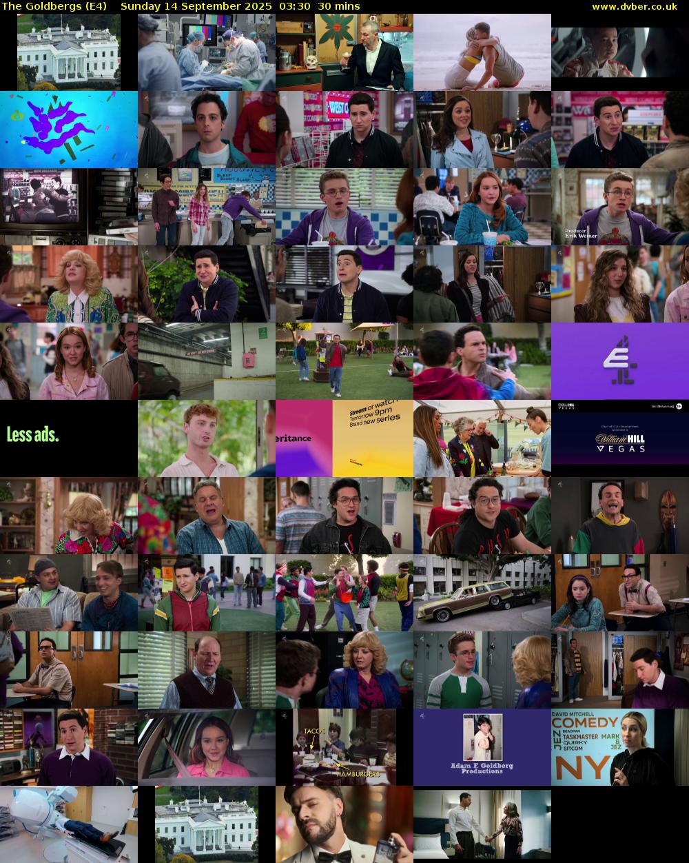The Goldbergs (E4) Sunday 14 September 2025 03:30 - 04:00