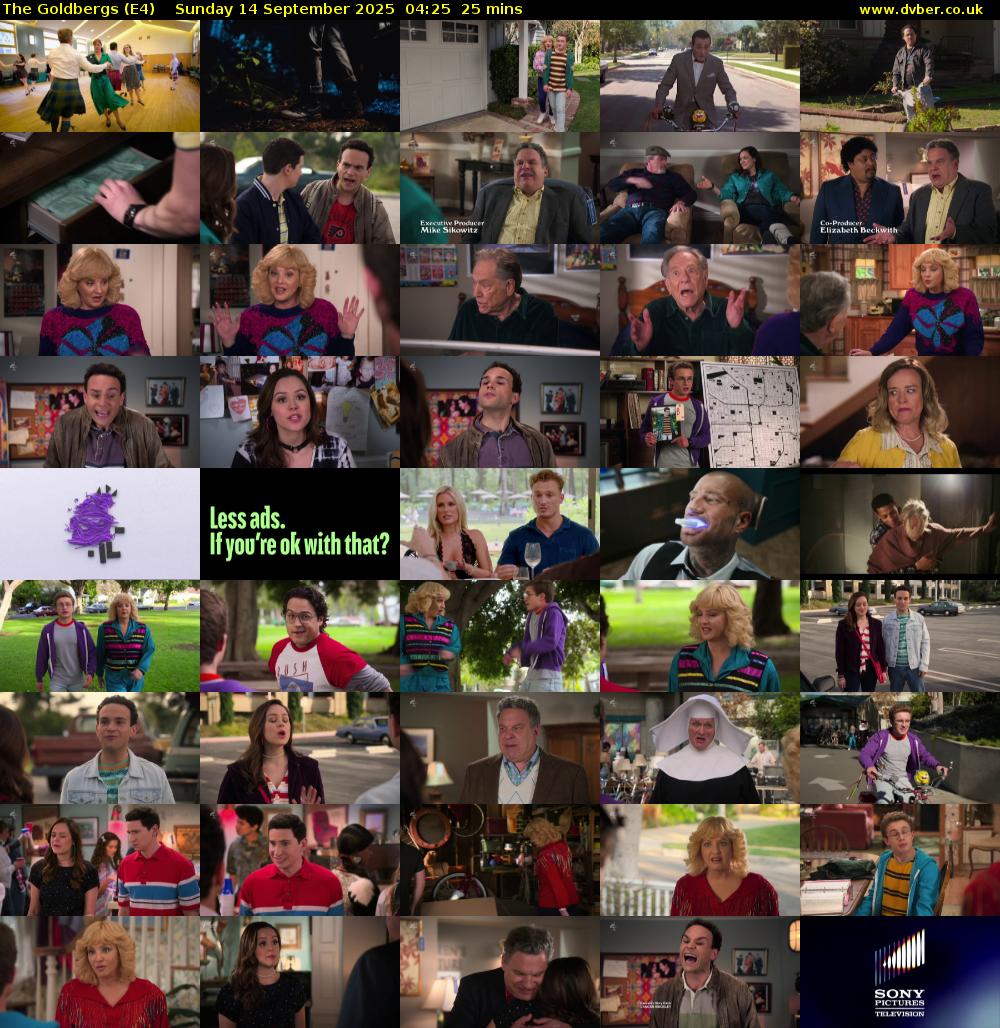 The Goldbergs (E4) Sunday 14 September 2025 04:25 - 04:50