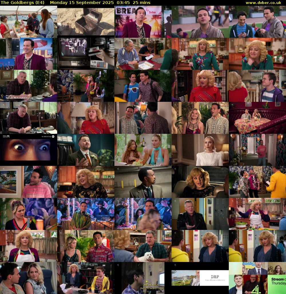 The Goldbergs (E4) Monday 15 September 2025 03:45 - 04:10