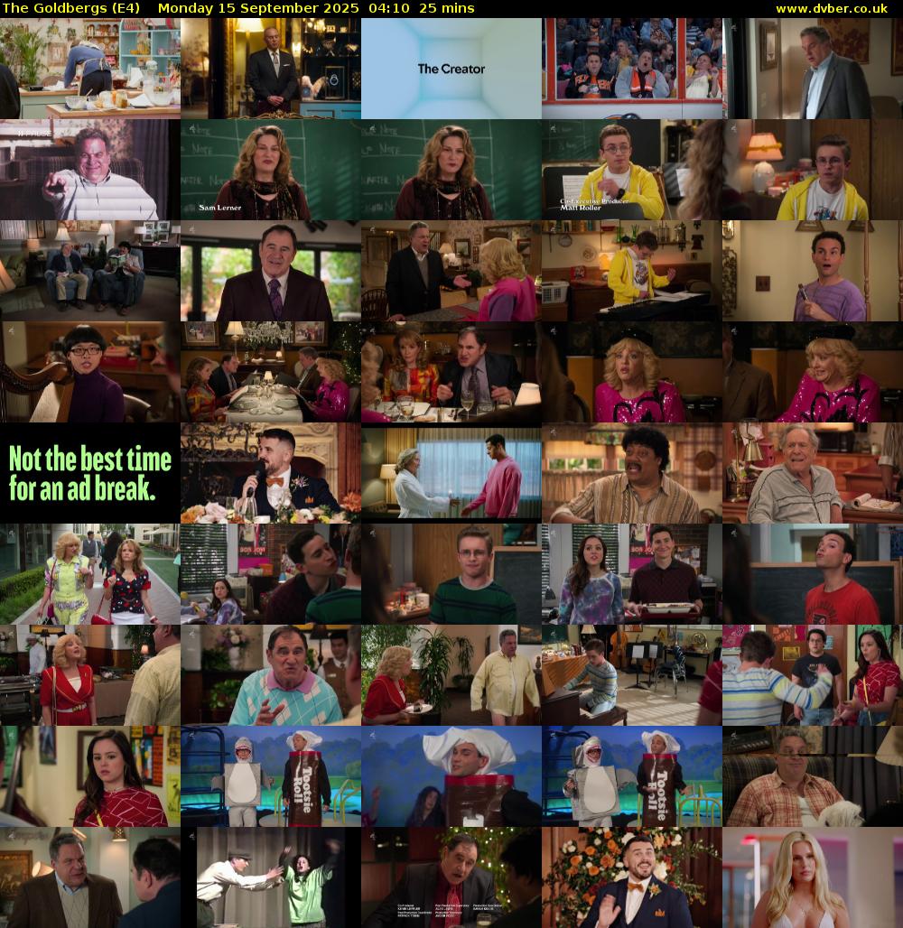 The Goldbergs (E4) Monday 15 September 2025 04:10 - 04:35