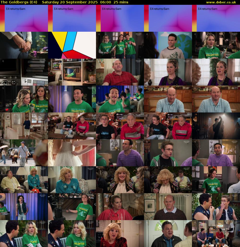 The Goldbergs (E4) Saturday 20 September 2025 06:00 - 06:25