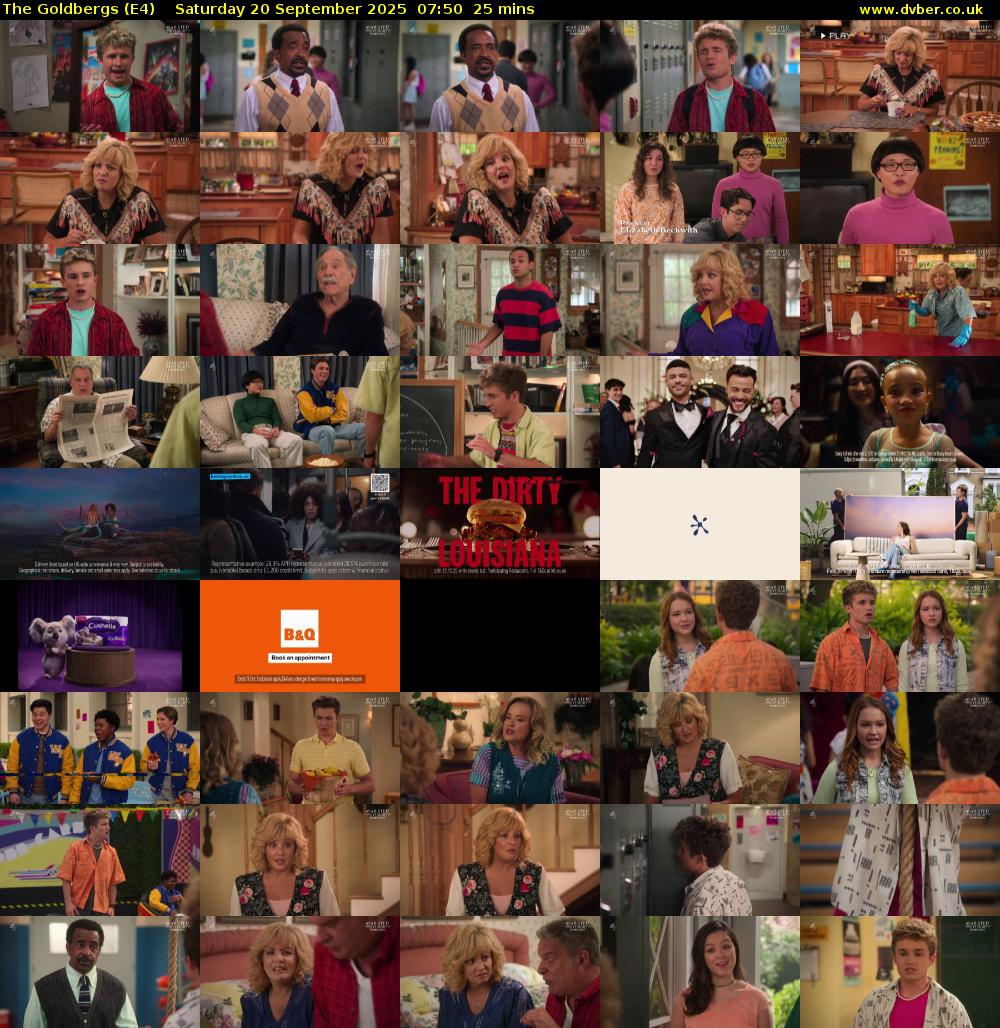 The Goldbergs (E4) Saturday 20 September 2025 07:50 - 08:15