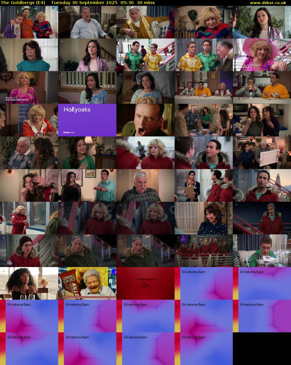 The Goldbergs (E4) Tuesday 30 September 2025 05:30 - 06:00
