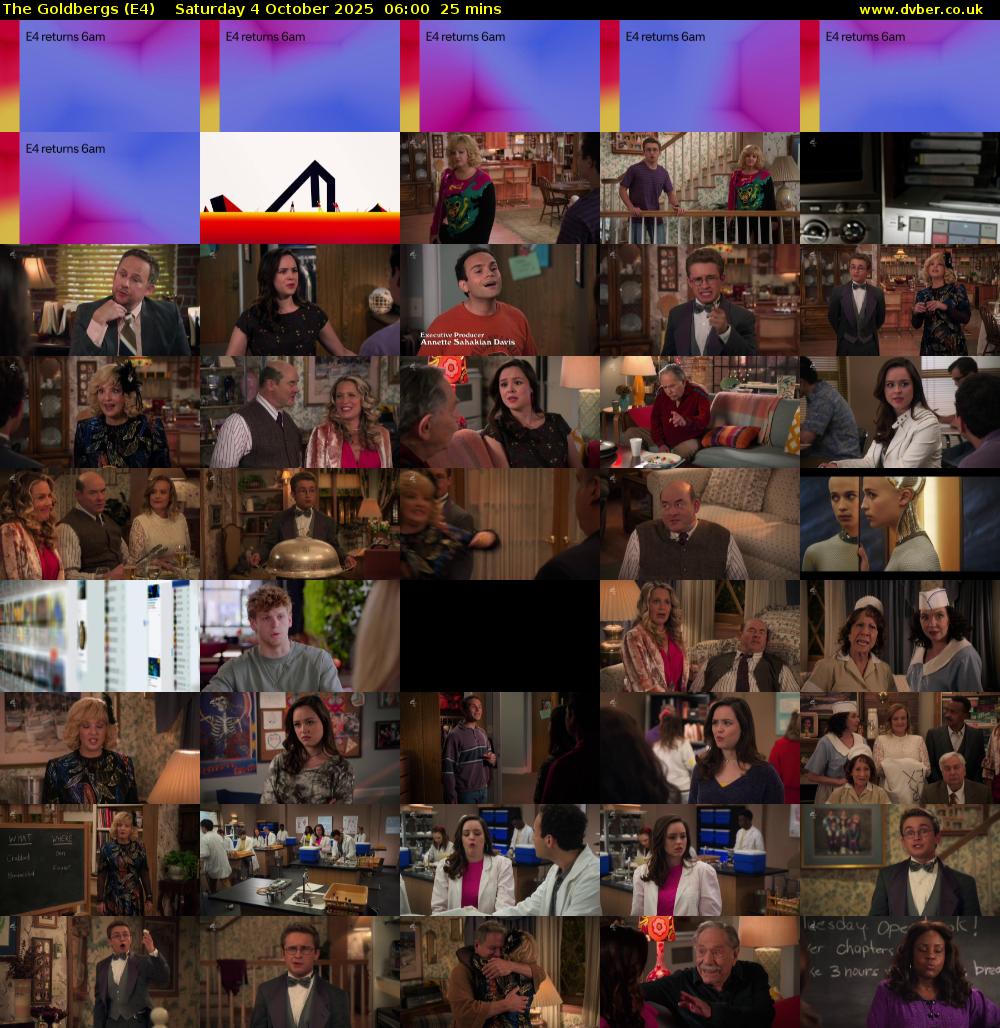 The Goldbergs (E4) Saturday 4 October 2025 06:00 - 06:25