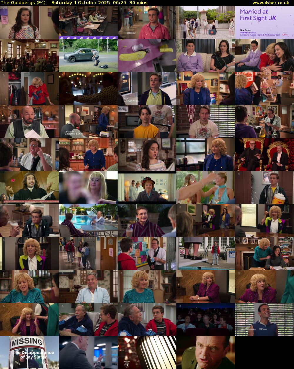 The Goldbergs (E4) Saturday 4 October 2025 06:25 - 06:55