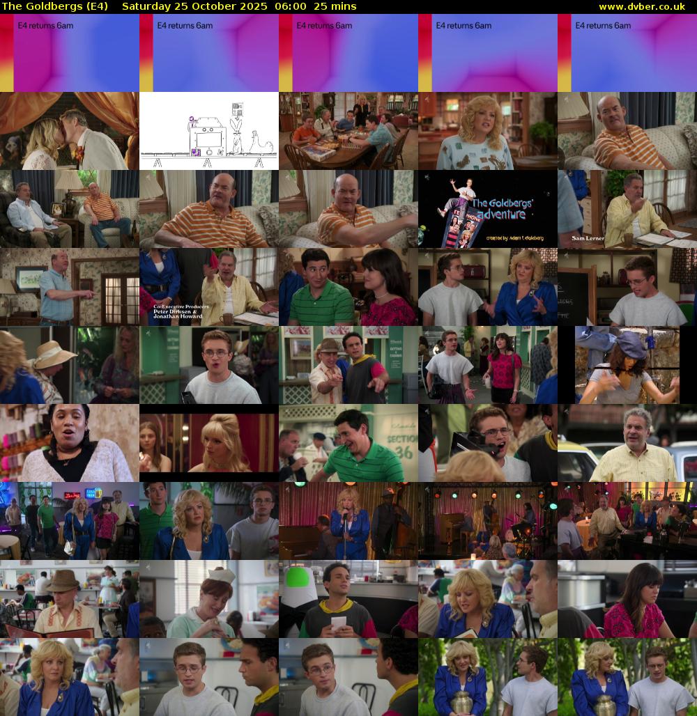 The Goldbergs (E4) Saturday 25 October 2025 06:00 - 06:25