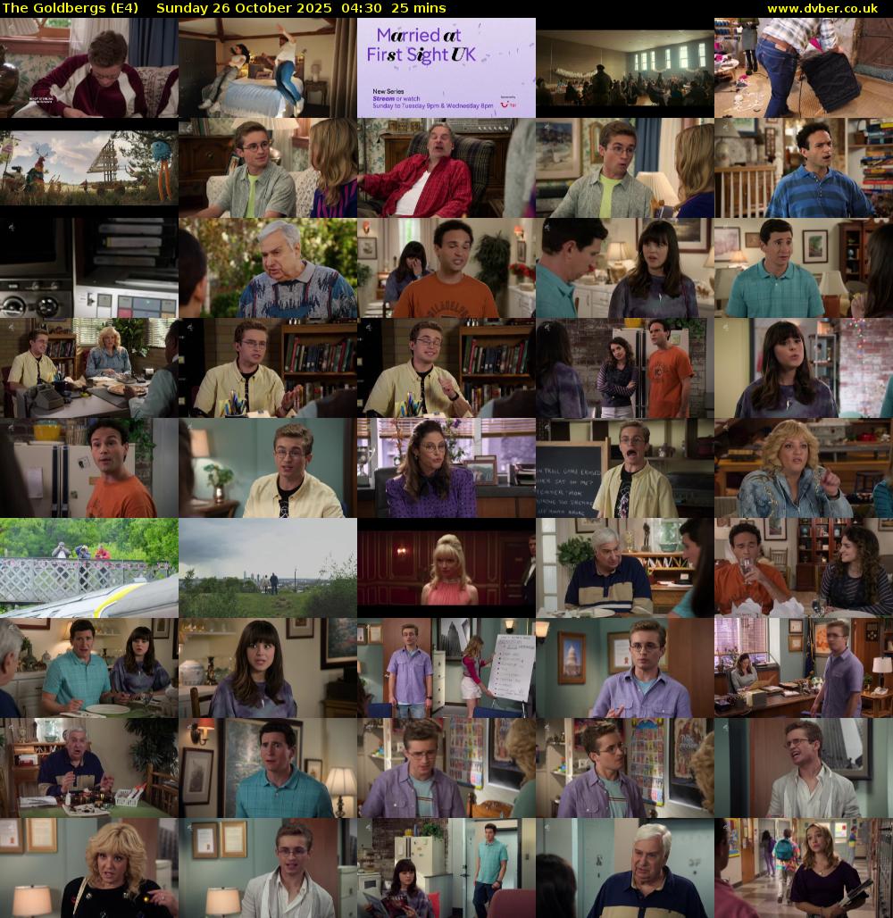 The Goldbergs (E4) Sunday 26 October 2025 04:30 - 04:55