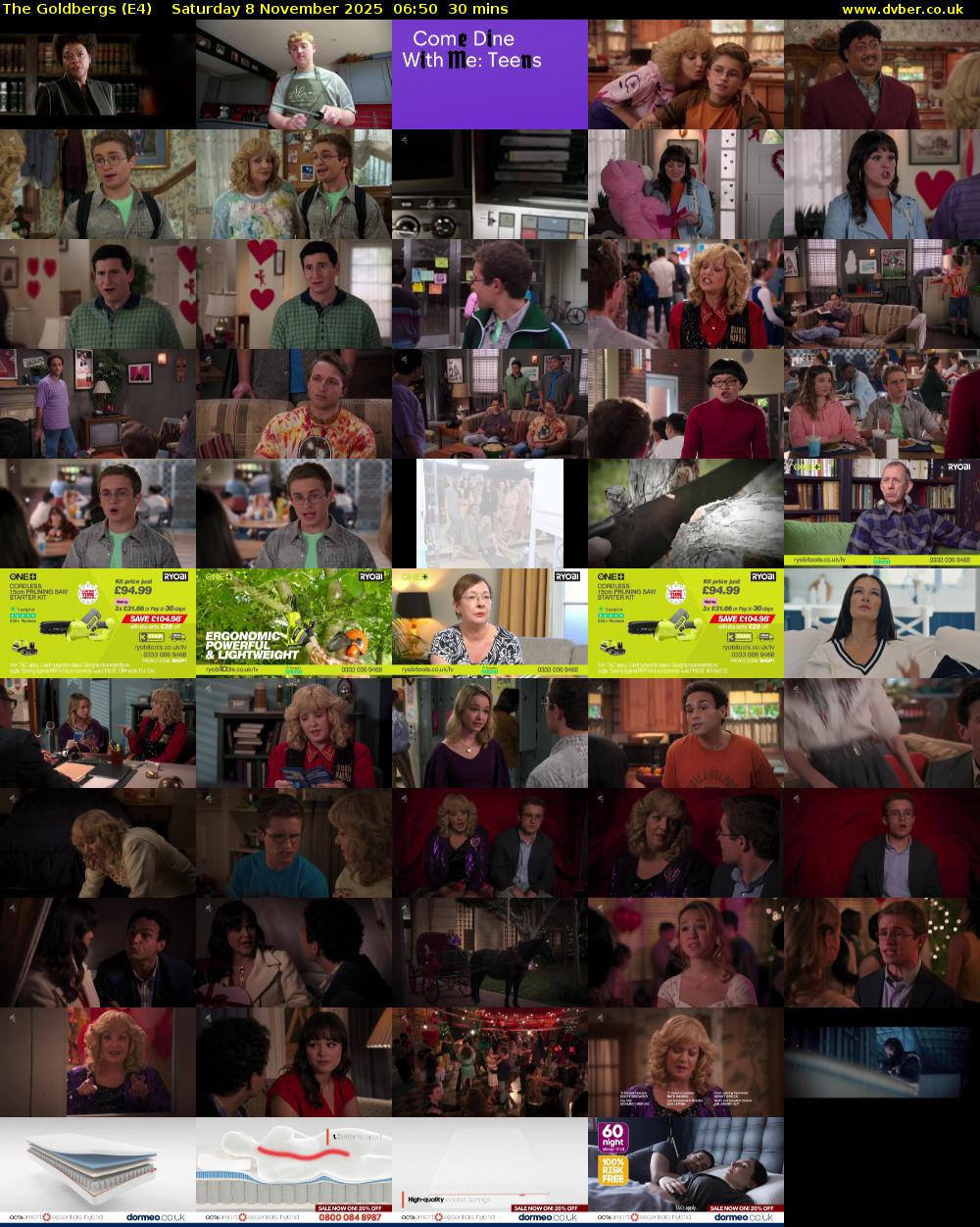 The Goldbergs (E4) Saturday 8 November 2025 06:50 - 07:20