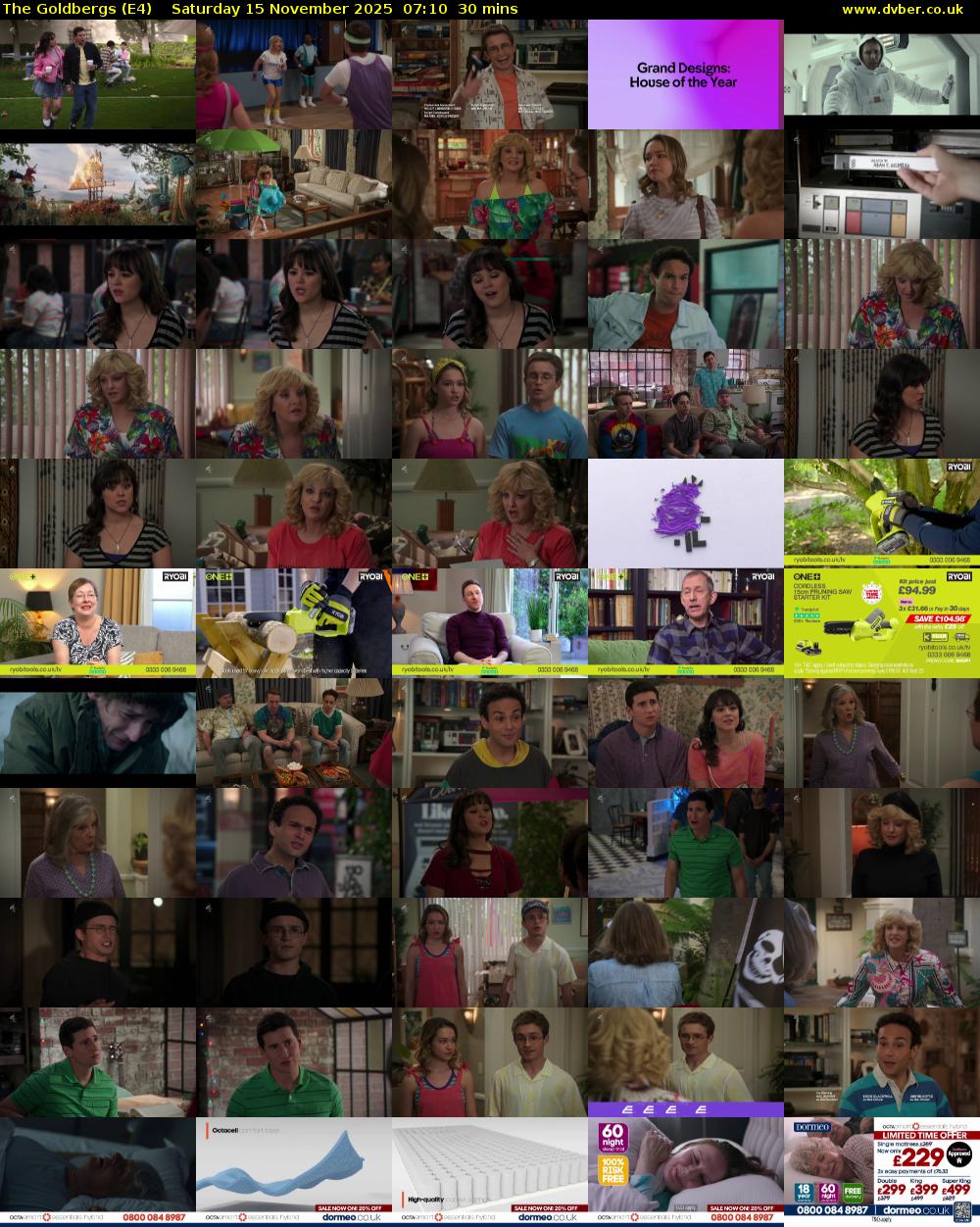 The Goldbergs (E4) Saturday 15 November 2025 07:10 - 07:40