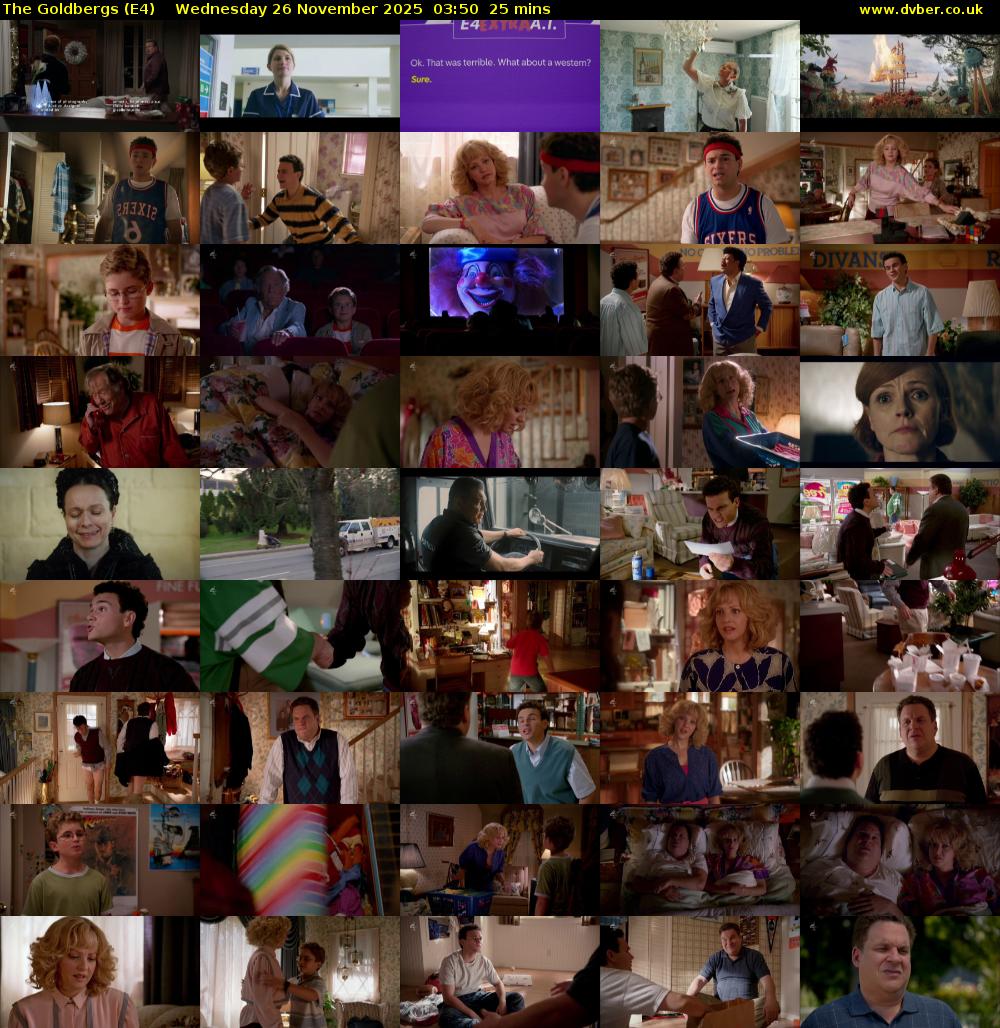 The Goldbergs (E4) Wednesday 26 November 2025 03:50 - 04:15