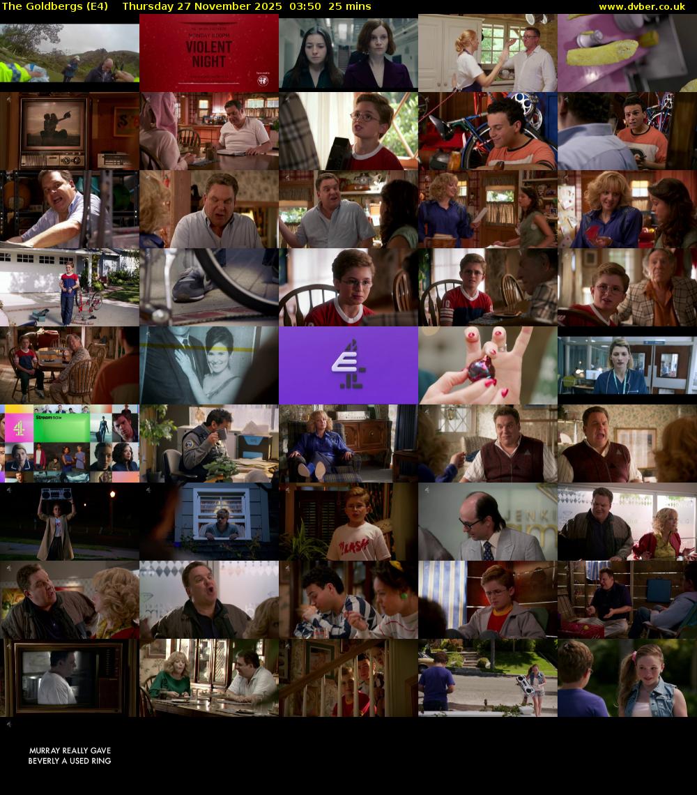 The Goldbergs (E4) Thursday 27 November 2025 03:50 - 04:15