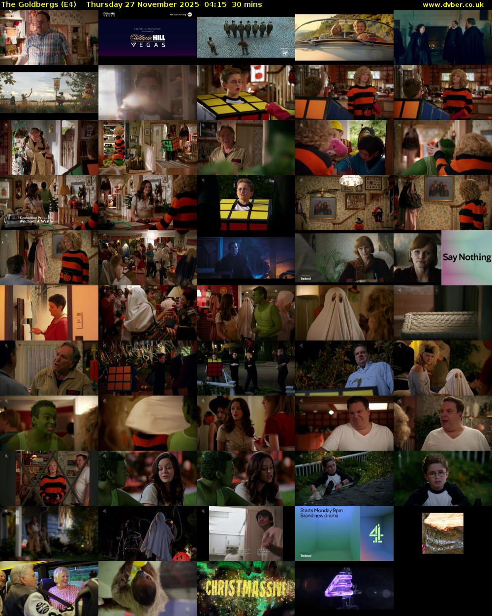 The Goldbergs (E4) Thursday 27 November 2025 04:15 - 04:45