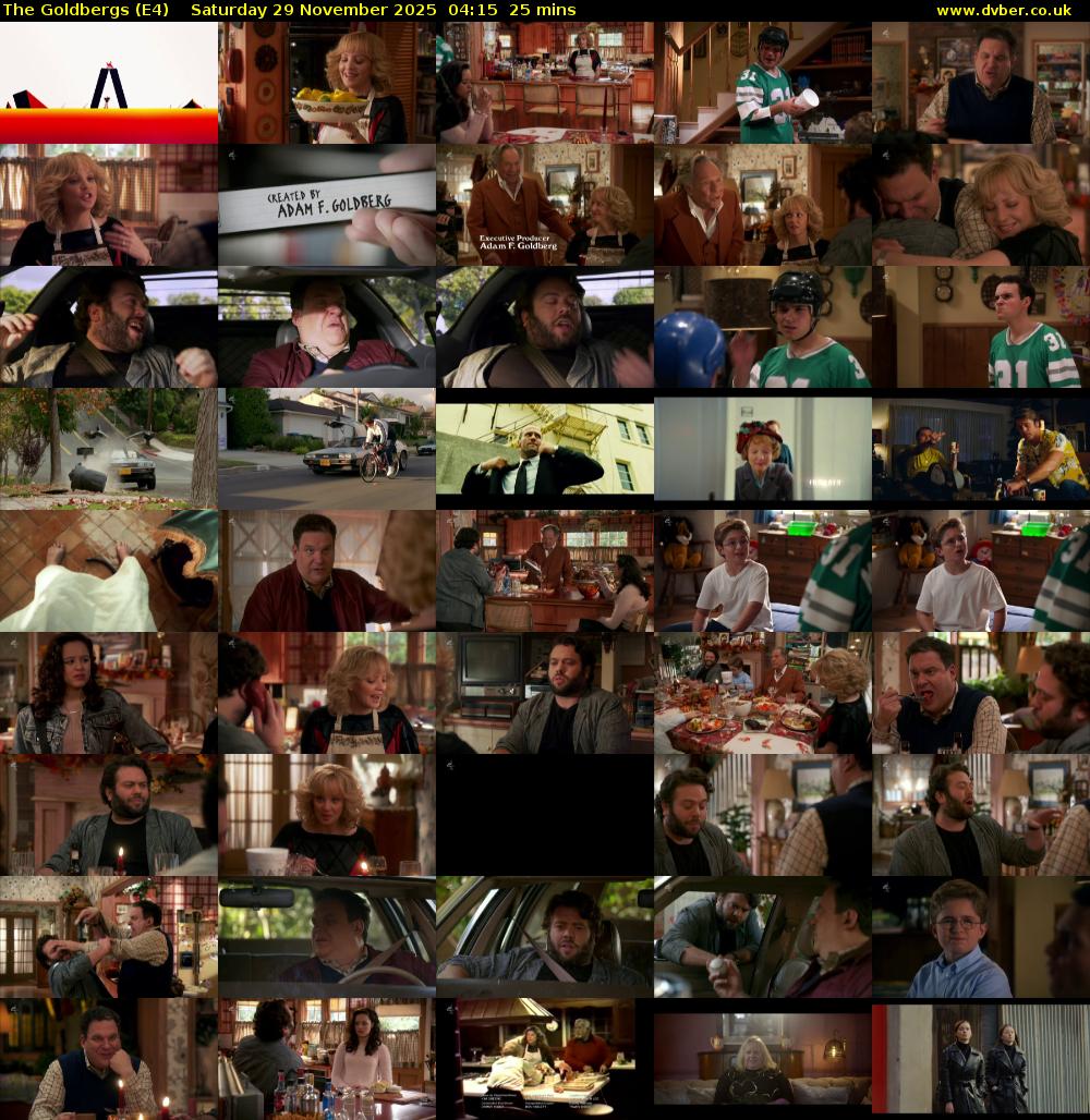The Goldbergs (E4) Saturday 29 November 2025 04:15 - 04:40