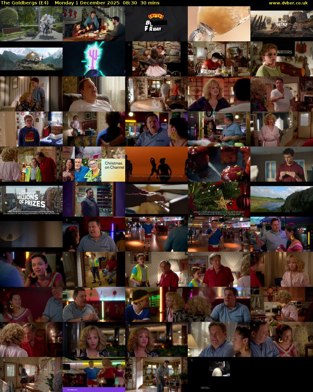 The Goldbergs (E4) Monday 1 December 2025 08:30 - 09:00