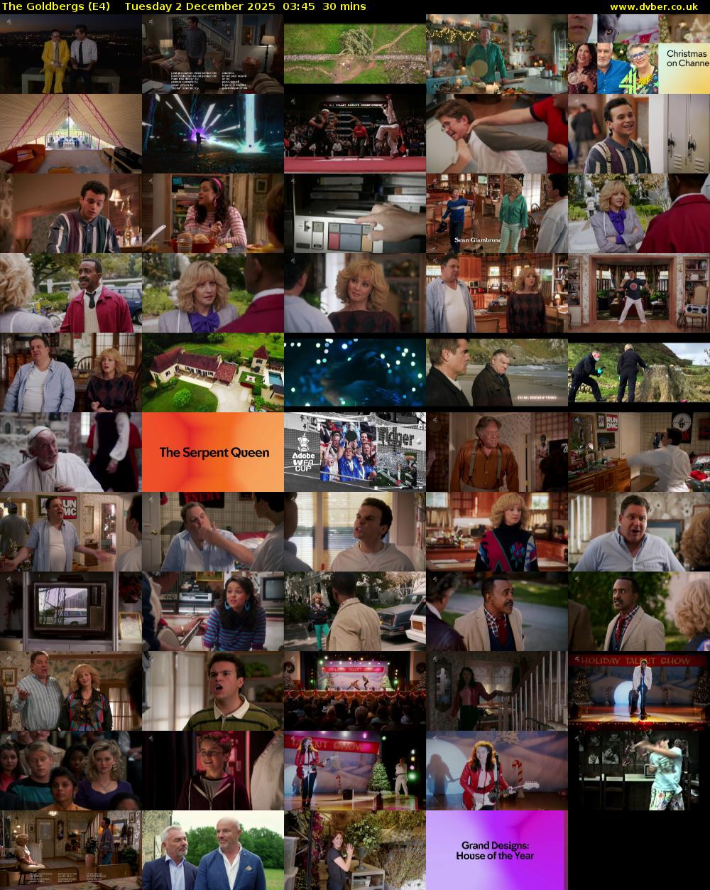 The Goldbergs (E4) Tuesday 2 December 2025 03:45 - 04:15