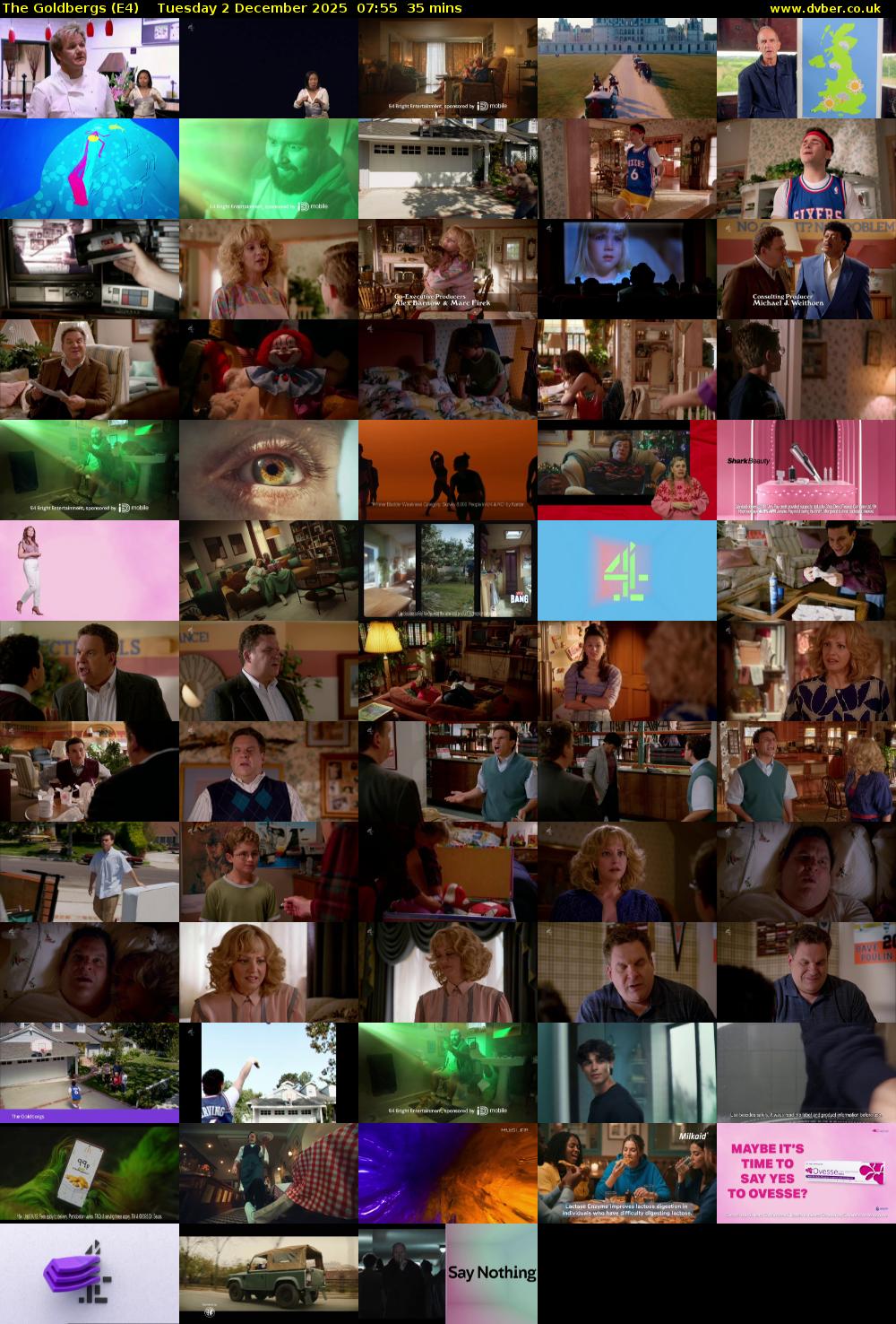 The Goldbergs (E4) Tuesday 2 December 2025 07:55 - 08:30
