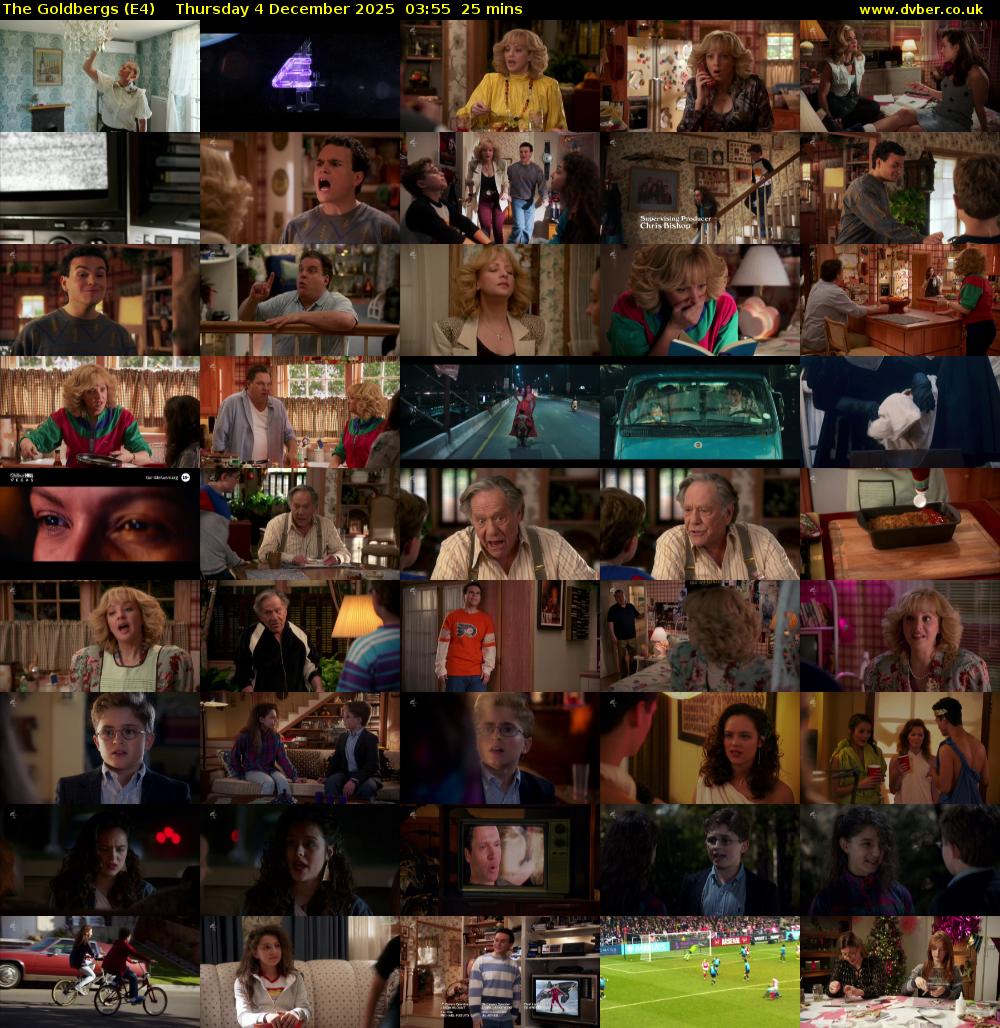 The Goldbergs (E4) Thursday 4 December 2025 03:55 - 04:20