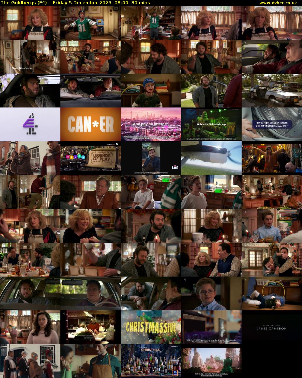The Goldbergs (E4) Friday 5 December 2025 08:00 - 08:30