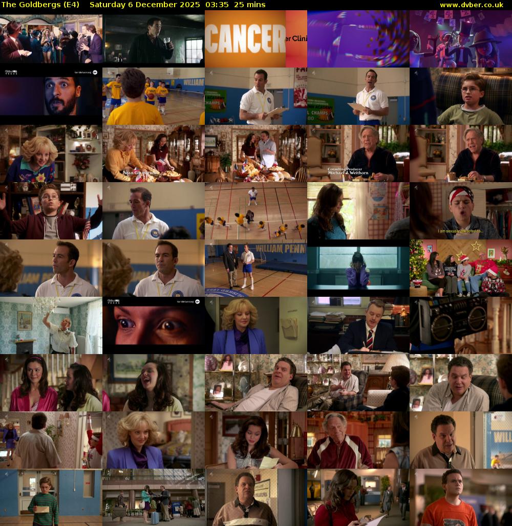 The Goldbergs (E4) Saturday 6 December 2025 03:35 - 04:00