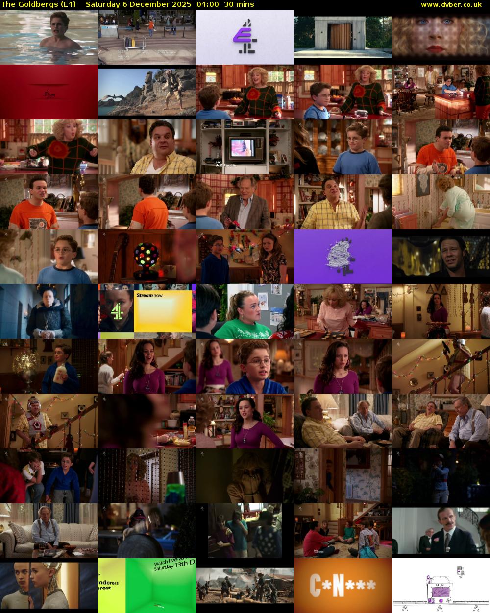 The Goldbergs (E4) Saturday 6 December 2025 04:00 - 04:30