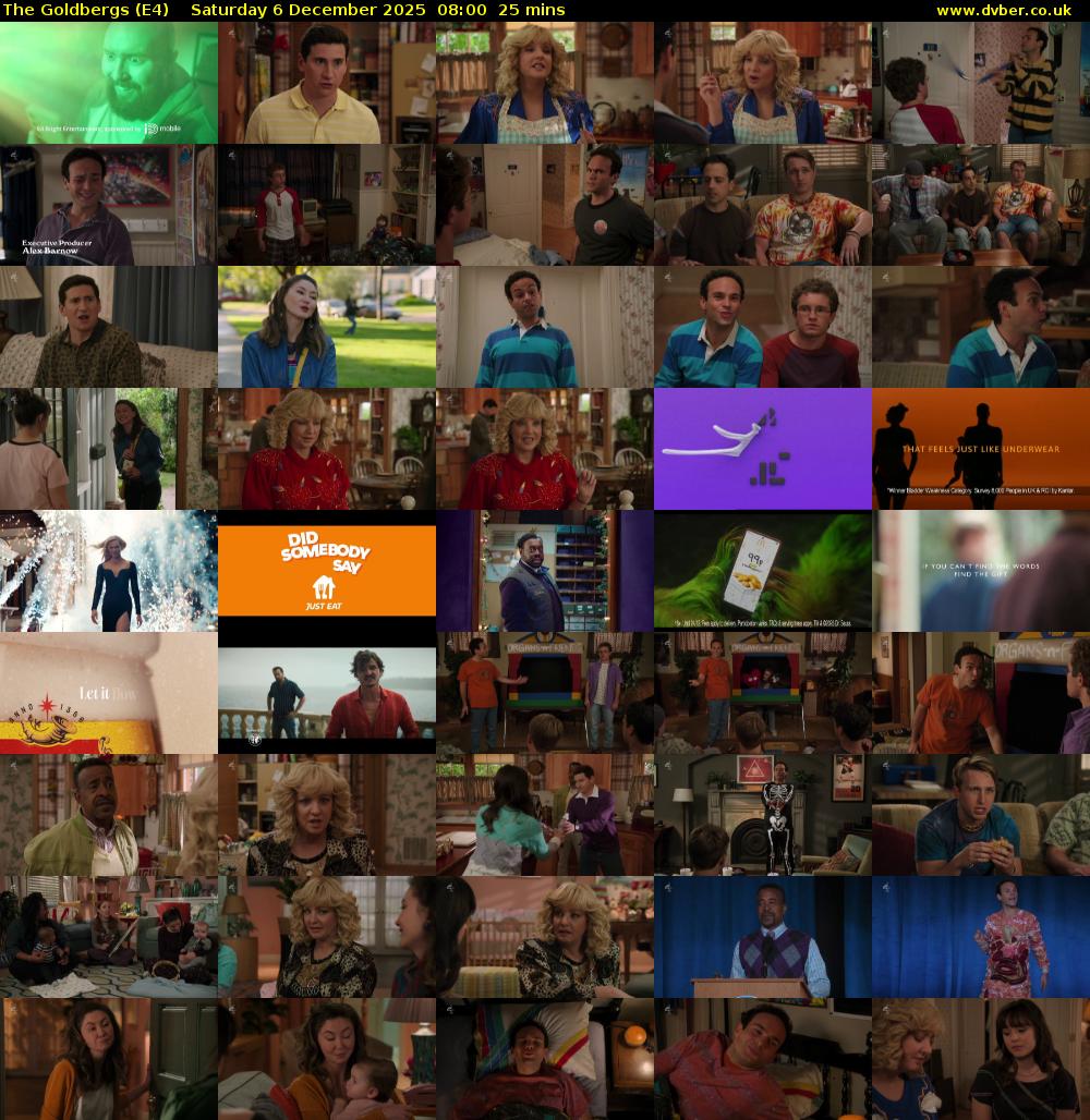 The Goldbergs (E4) Saturday 6 December 2025 08:00 - 08:25