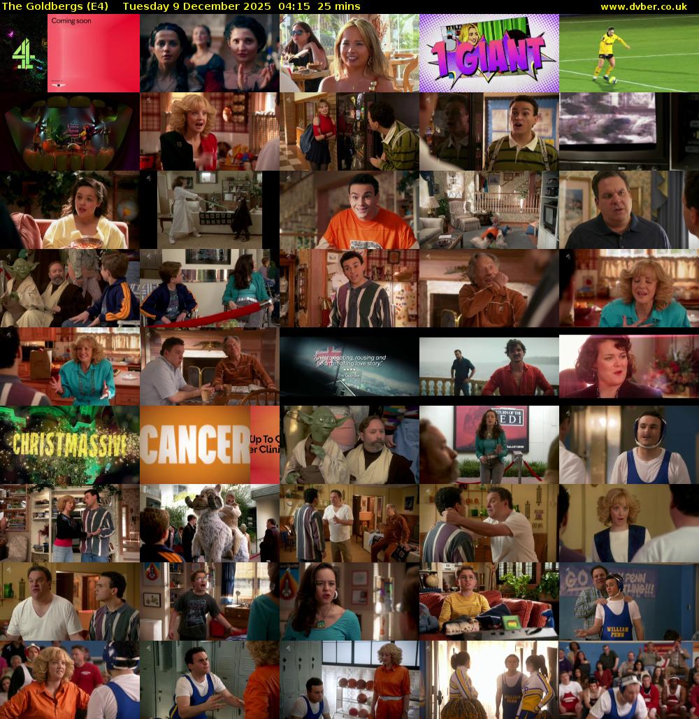 The Goldbergs (E4) Tuesday 9 December 2025 04:15 - 04:40