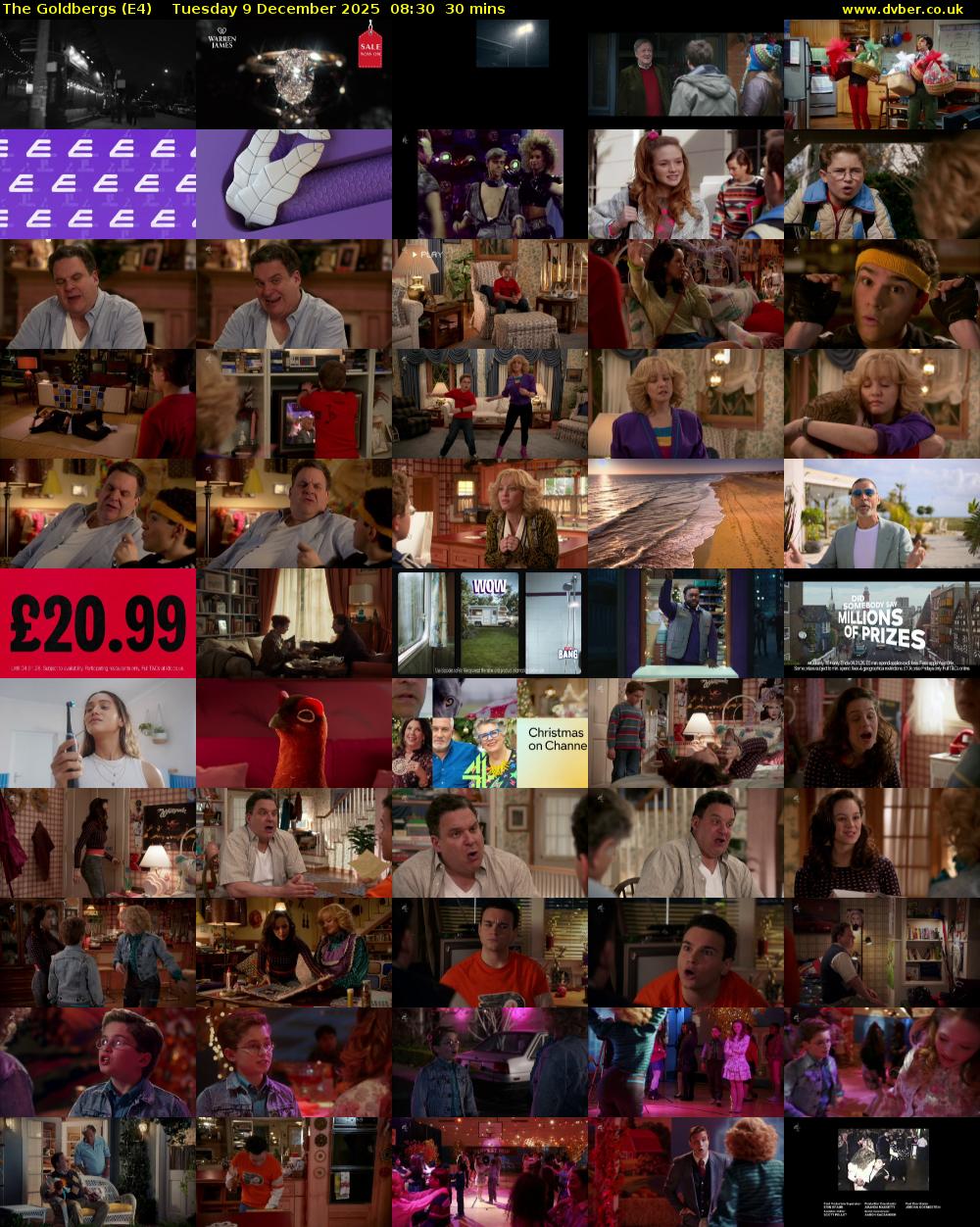 The Goldbergs (E4) Tuesday 9 December 2025 08:30 - 09:00