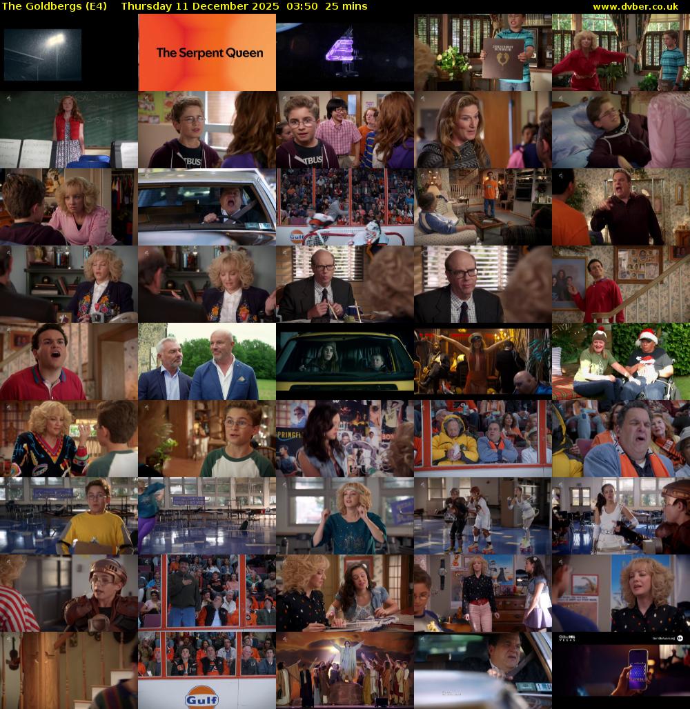 The Goldbergs (E4) Thursday 11 December 2025 03:50 - 04:15