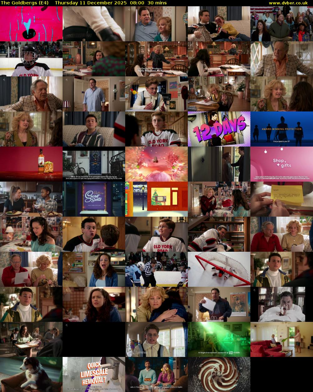The Goldbergs (E4) Thursday 11 December 2025 08:00 - 08:30