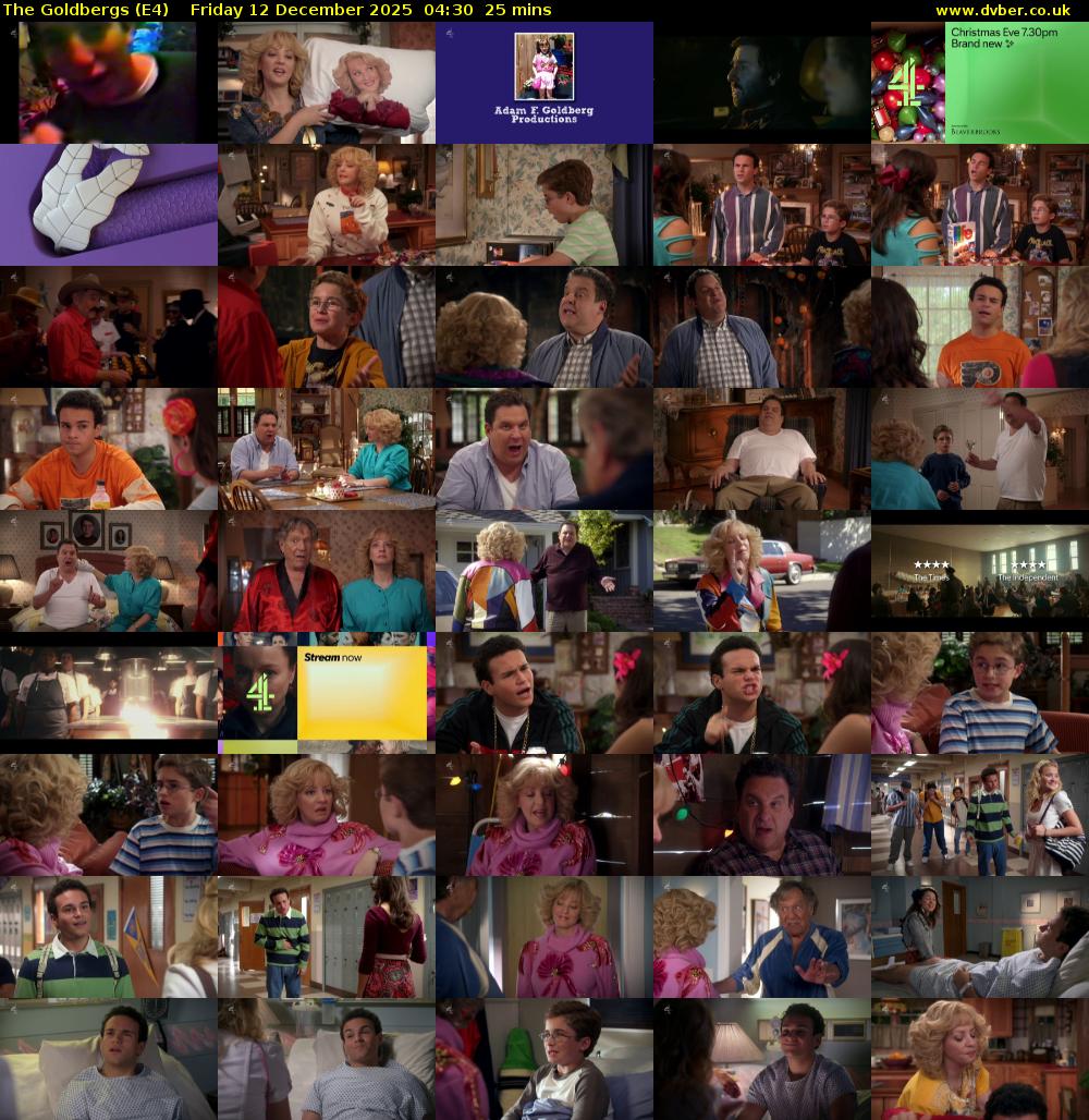 The Goldbergs (E4) Friday 12 December 2025 04:30 - 04:55
