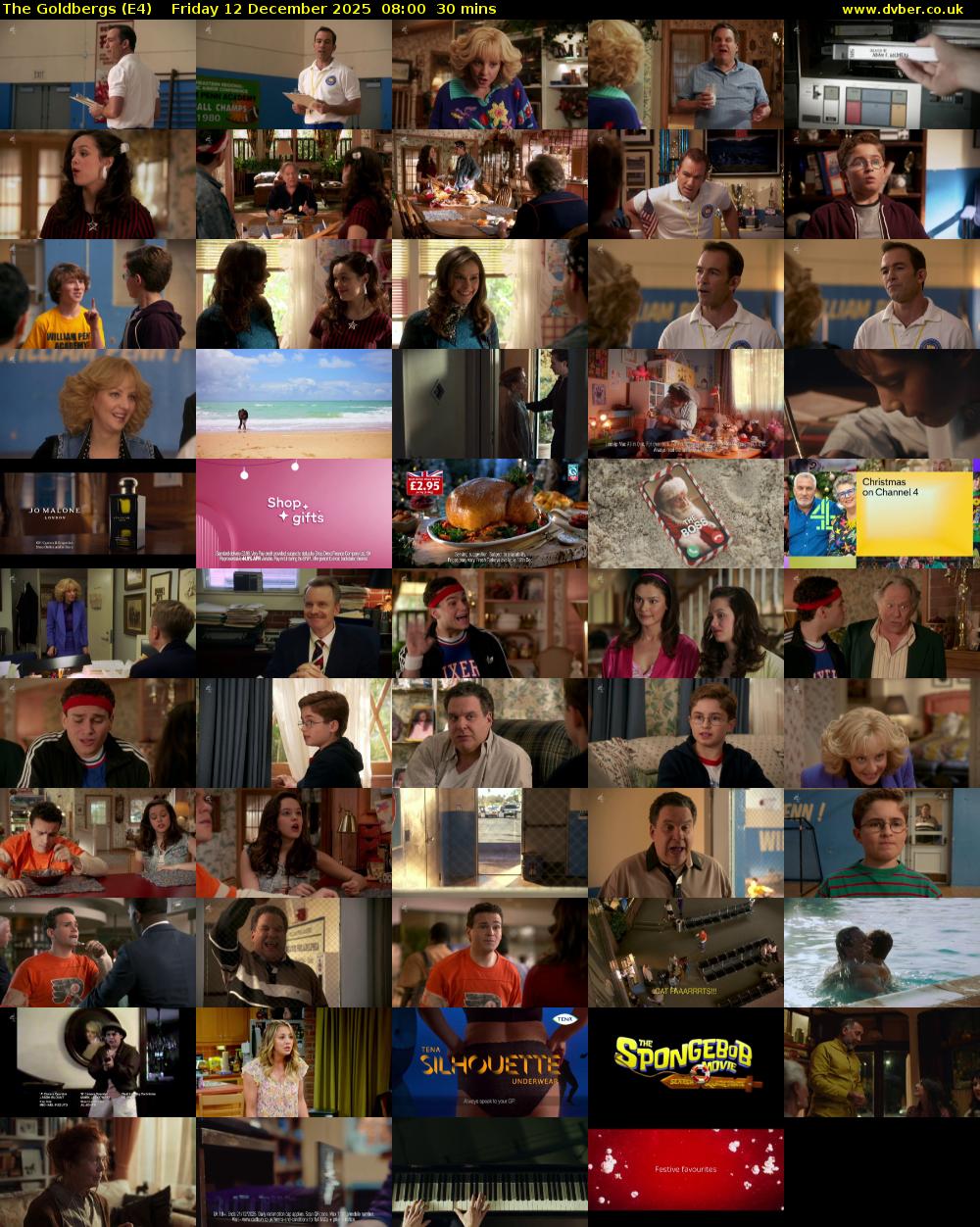 The Goldbergs (E4) Friday 12 December 2025 08:00 - 08:30