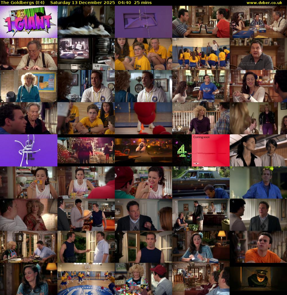 The Goldbergs (E4) Saturday 13 December 2025 04:40 - 05:05
